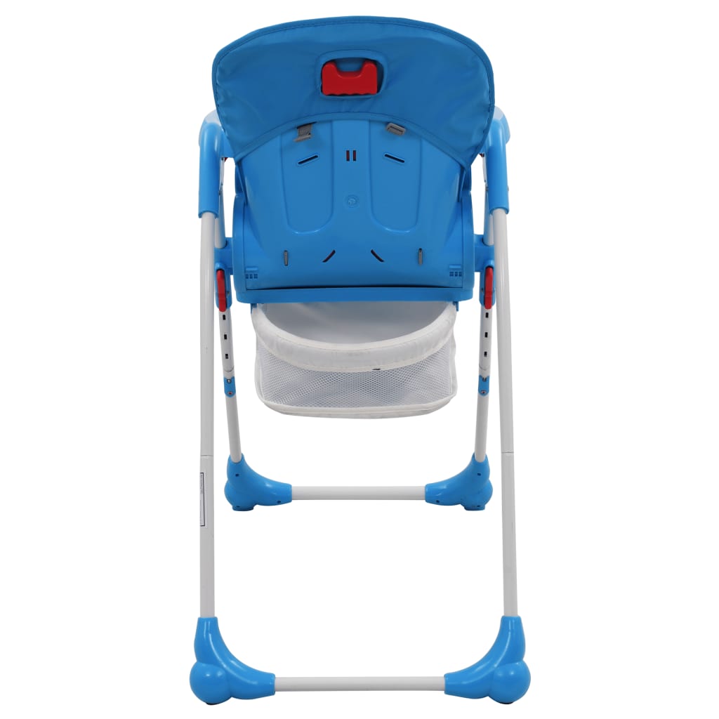 bērnu barošanas krēsls, zils ar pelēku