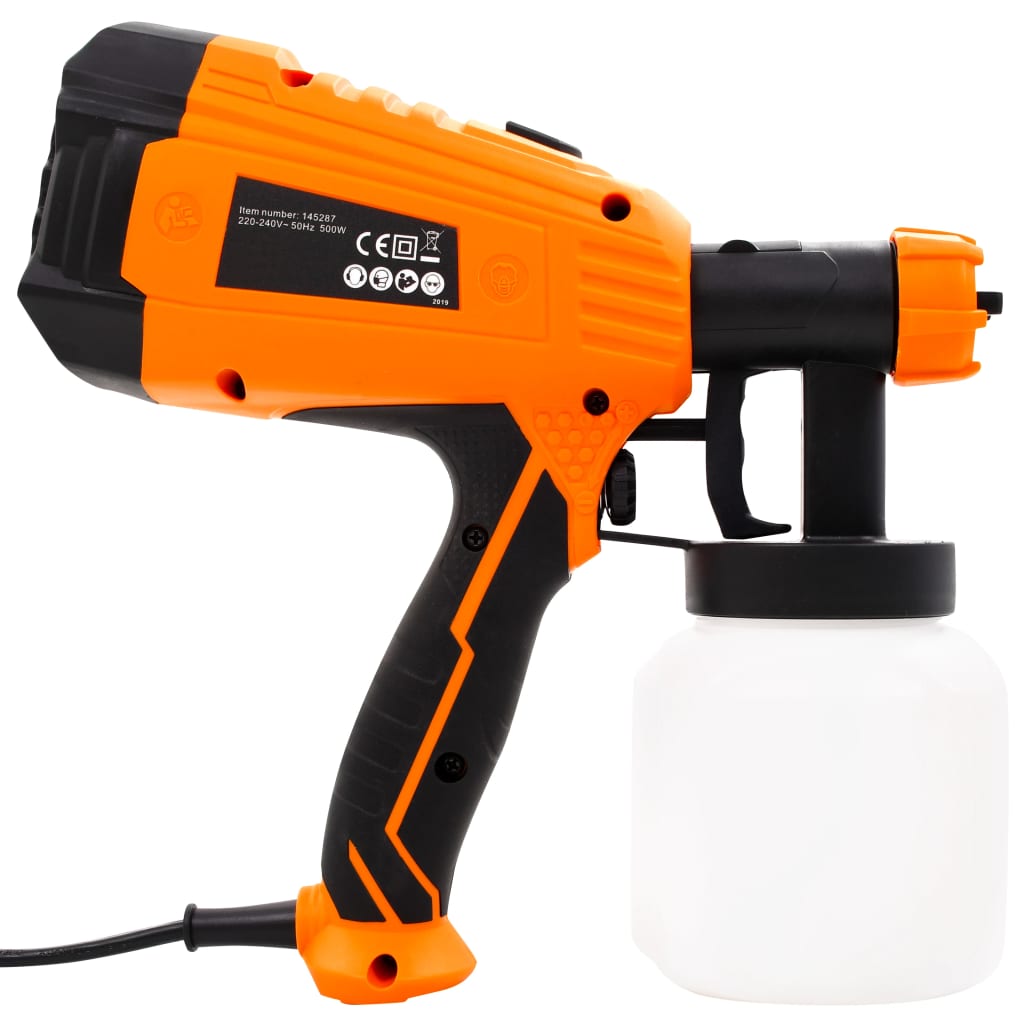 electric paint sprayer, 3 nozzles, 500 W, 800 ml
