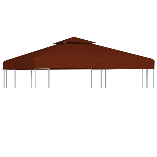 nojumes jumta pārsegs, divdaļīgs, 310 g/m², 3x3 m, sarkanbrūns - amshop.lv