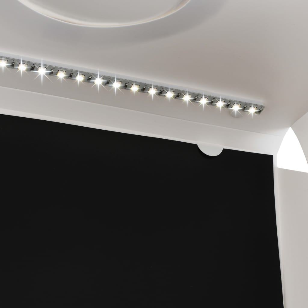 photo studio LED light box, foldable, 40x34x37 cm, white