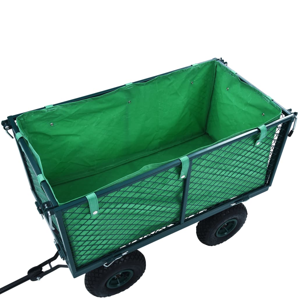garden wheelbarrow fabric, green