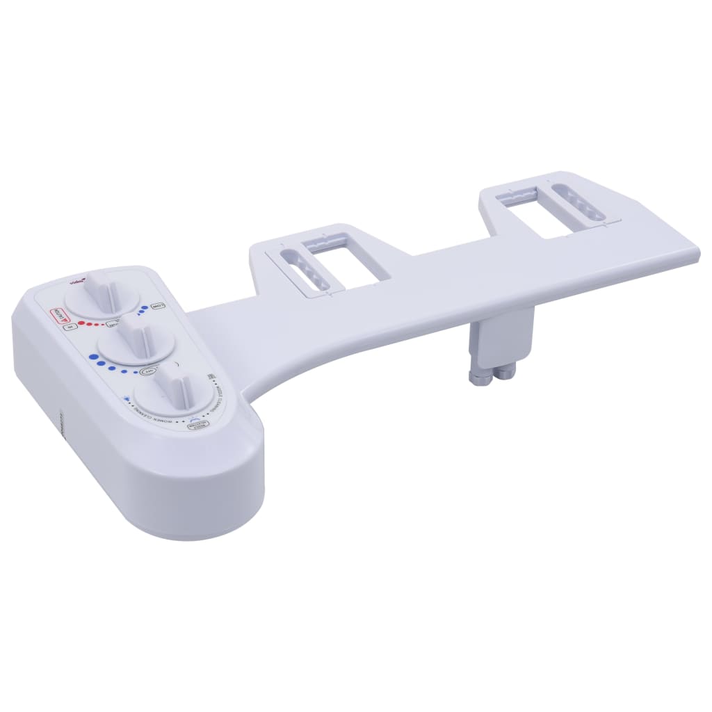 bidet device for toilet seat, cold/hot water, 2 nozzles