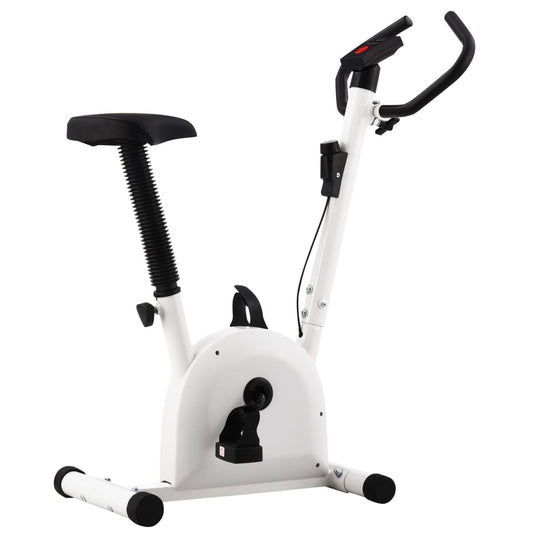 exercise bike with belt resistance, white