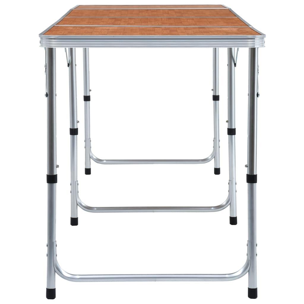 saliekams kempinga galds, alumīnijs, 240x60 cm - amshop.lv