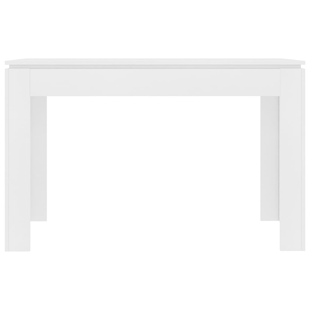 virtuves galds, balts, 120x60x76 cm, skaidu plāksne