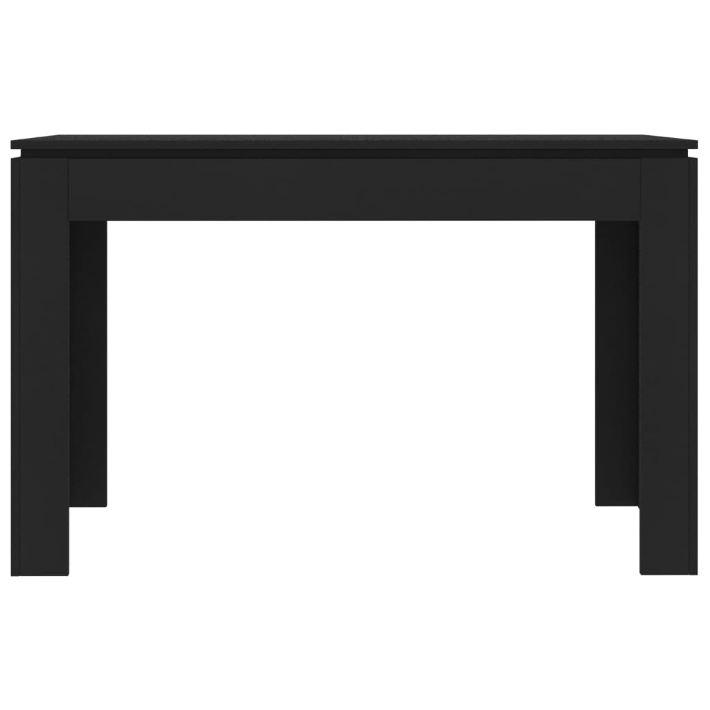 virtuves galds, melns, 120x60x76 cm, skaidu plāksne