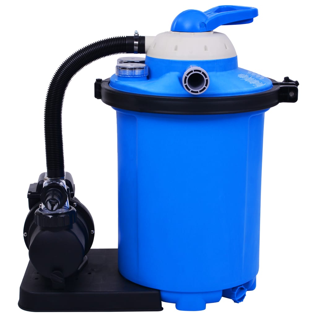 pool pump with sand filter and timer, 550 W, 50 L