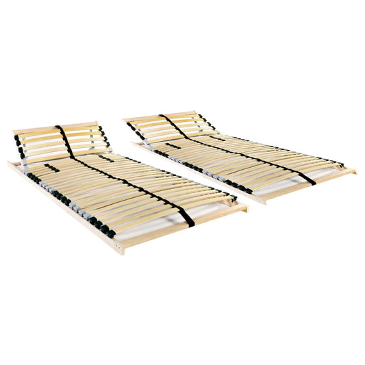 bed slats, 2 pcs., with 28 slats, 7 zones, 70x200 cm