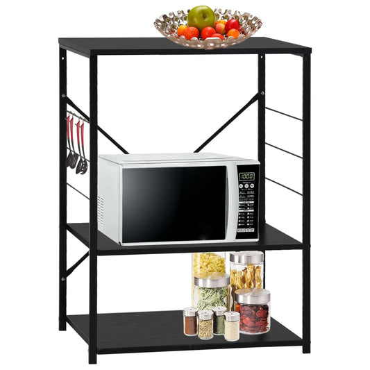kitchen shelf, black, 60x39.6x79.5 cm, chipboard
