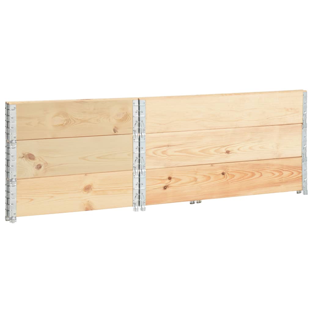 pallet edges, 3 pcs., 80x120 cm, solid pine wood