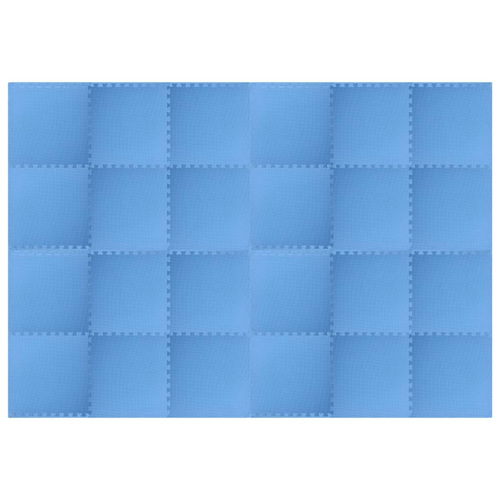 grīdas paklājiņi, 24 gab., 8,64 ㎡, EVA putas, zili