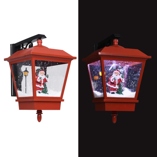 Christmas wall lamp with LED, red, 40x27x45 cm