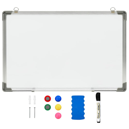 magnetic dry erase board, white, 60x40 cm, steel