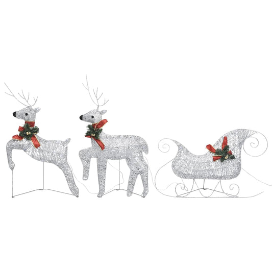 Christmas decoration, reindeer and sleigh, 60 LEDs