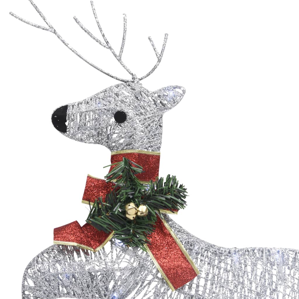 Christmas decoration, reindeer and sleigh, 60 LEDs