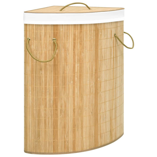 корзина для белья угловая, бамбук, 60 л