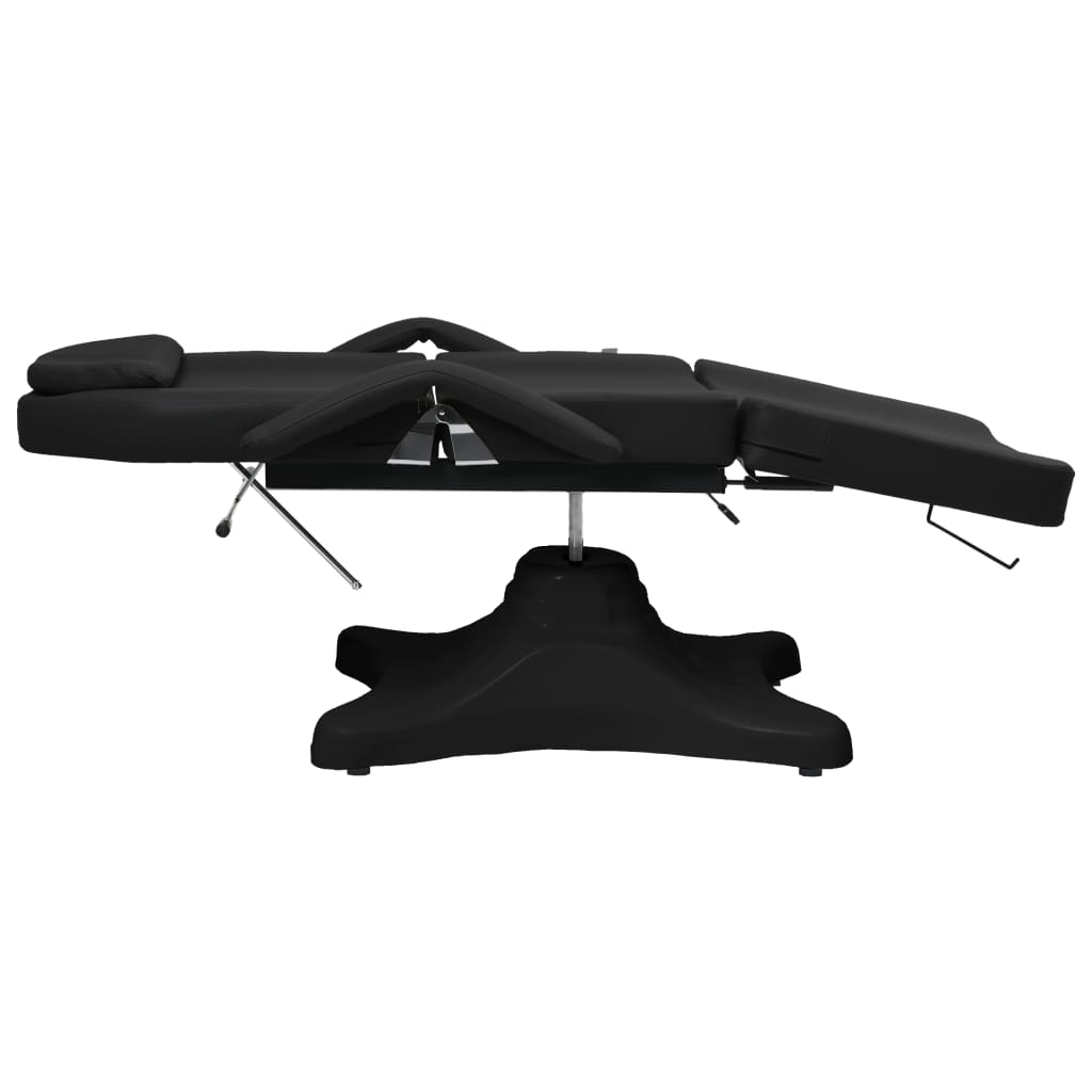 massage table, black, 180x62x(86.5-118) cm
