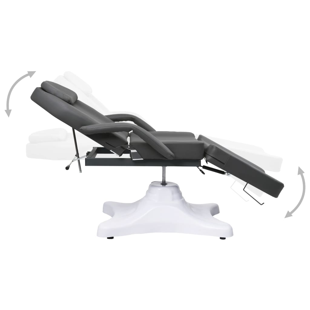 massage table, gray, 180x62x(86.5-118) cm