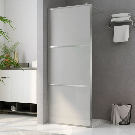 shower wall, frosted ESG glass, 80x195 cm