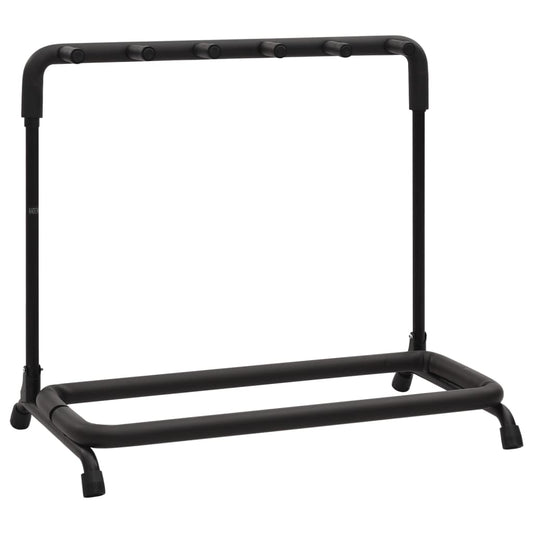 5-guitar stand, foldable, black, 74x41x66 cm, steel