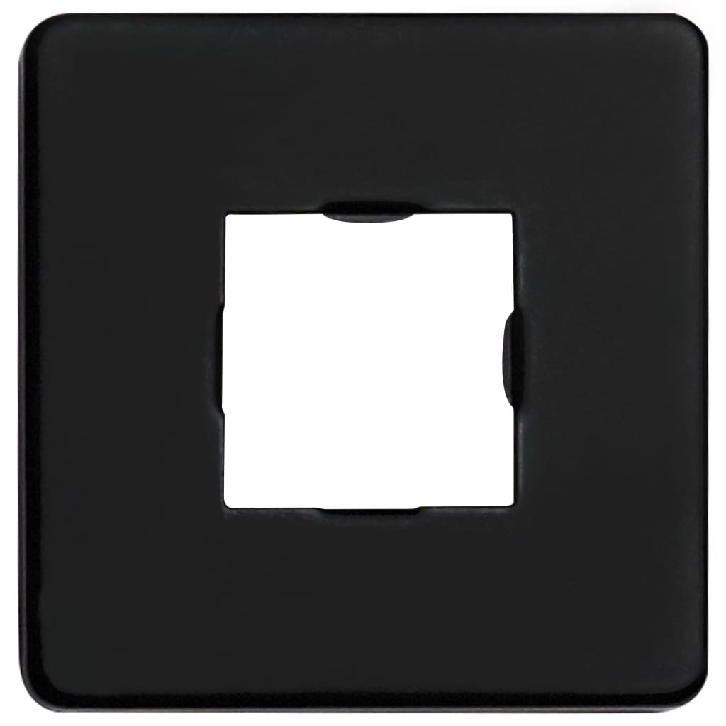 dušas balsts, kvadrāta, nerūsējošs tērauds 201, melns, 40 cm