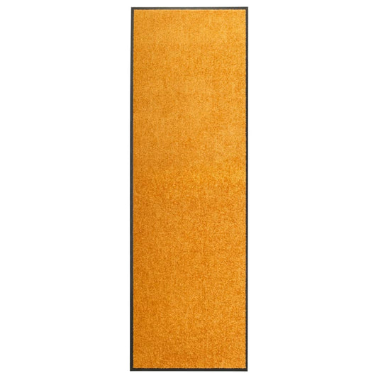 durvju paklājs, mazgājams, oranžs, 60x180 cm