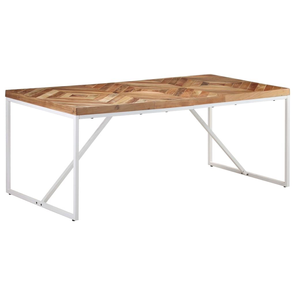 virtuves galds, 180x90x76 cm, akācijas, mango masīvkoks