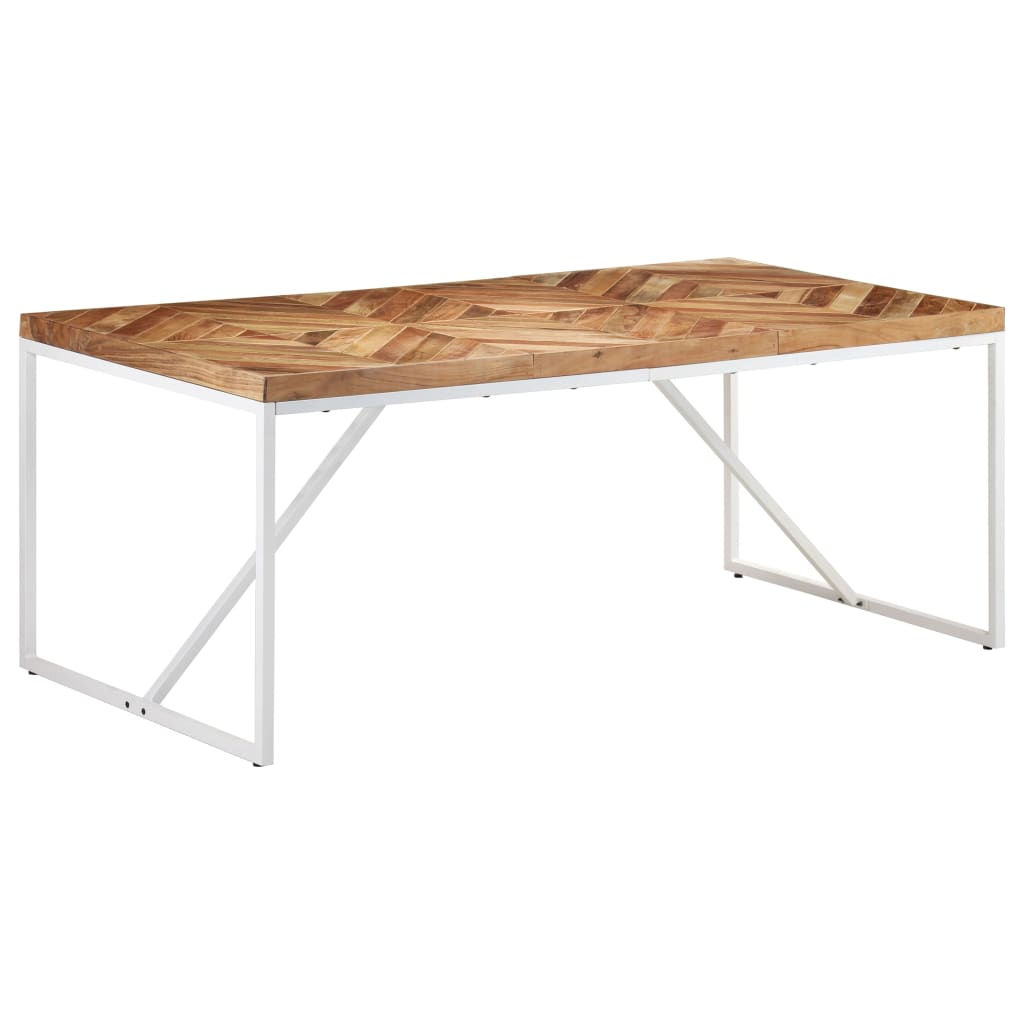 virtuves galds, 180x90x76 cm, akācijas, mango masīvkoks