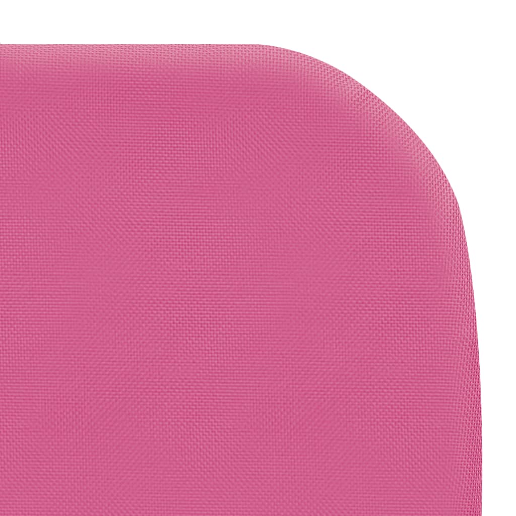folding sunbeds, 2 pcs., steel, pink fabric