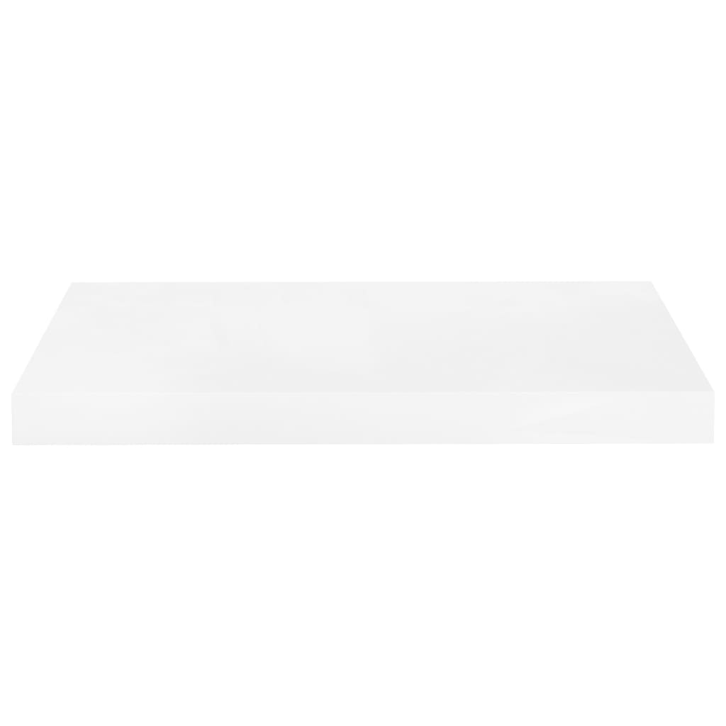 sienas plaukts, spīdīgi balts, 50x23x3,8 cm, MDF