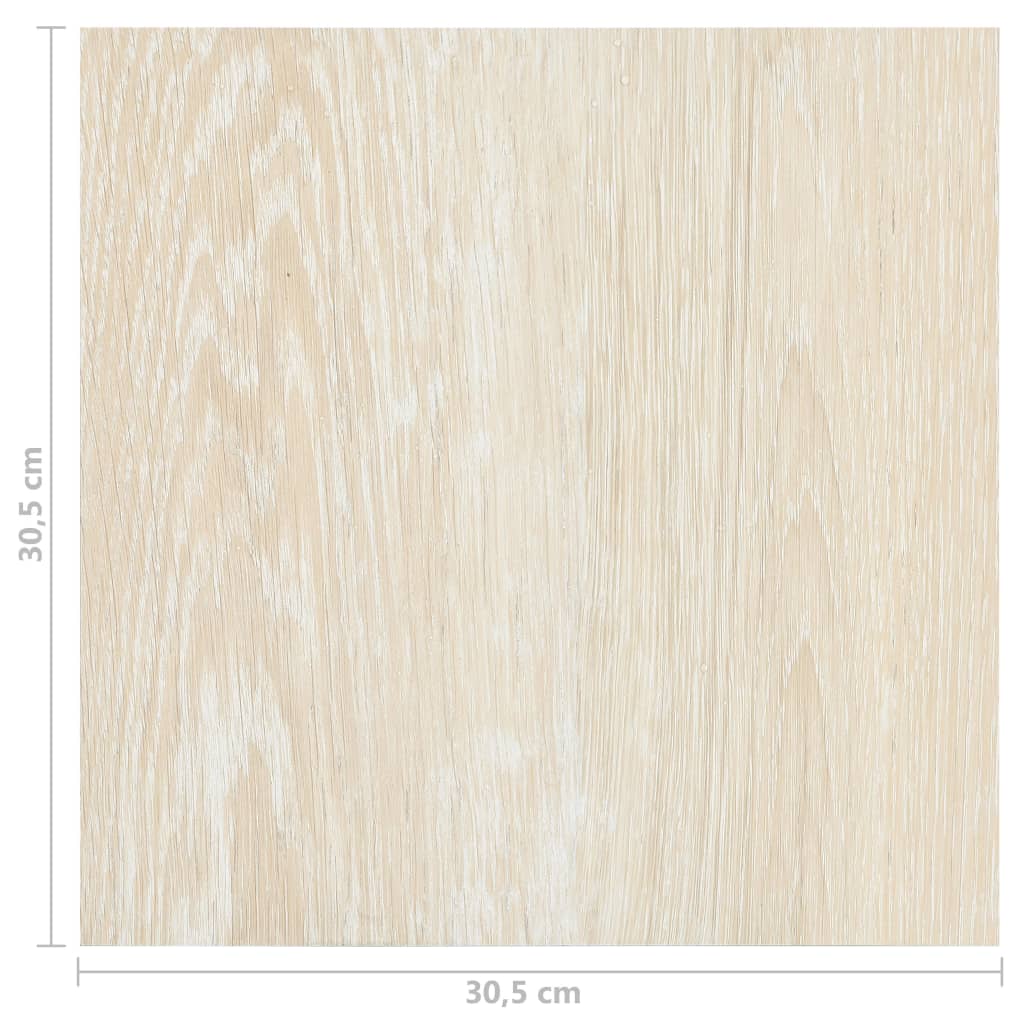 floor tiles, 55 pcs., self-adhesive, 5.11 m², PVC, beige