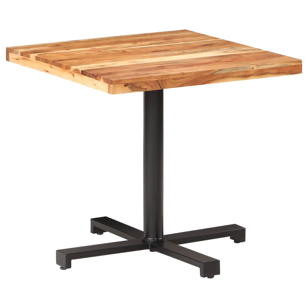 bistro galds, kvadrātveida, 80x80x75 cm, akācijas masīvkoks
