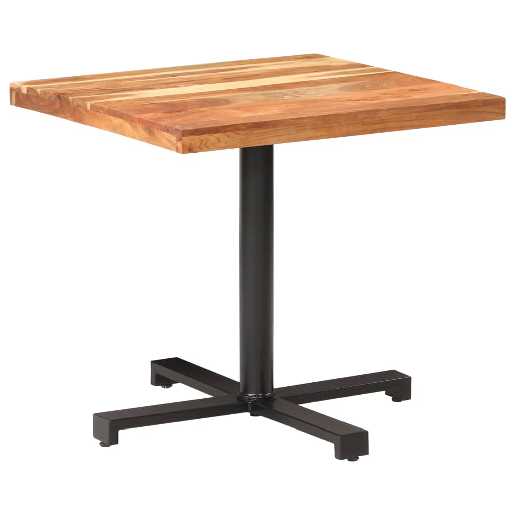 bistro galds, kvadrātveida, 80x80x75 cm, akācijas masīvkoks