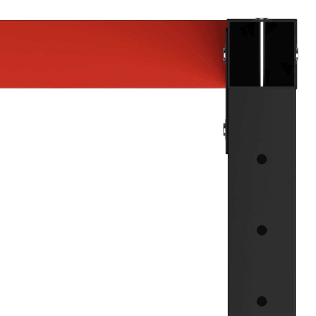 Каркас рабочего стола, металл, 120x57x79 см, черно-красный