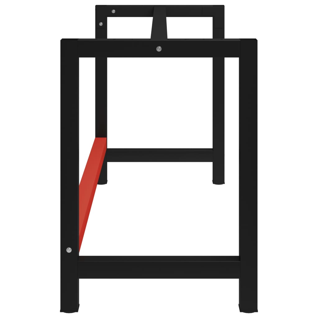 Каркас рабочего стола, металл, 150х57х79 см, черно-красный