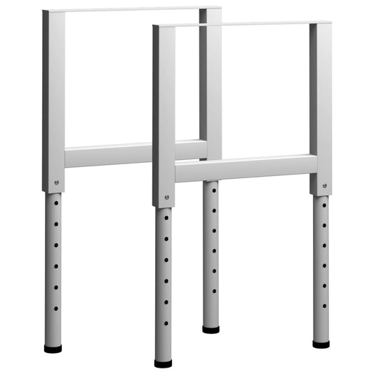 workbench legs, 2 pcs., adjustable, metal, 55x(69-95.5) cm