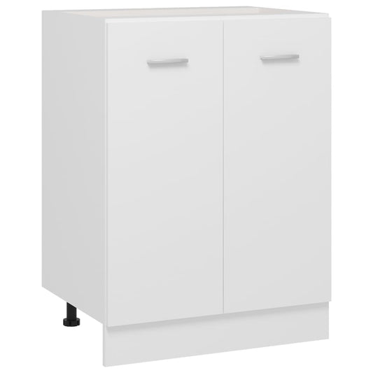 virtuves skapītis, balts, 60x46x81,5 cm, skaidu plāksne