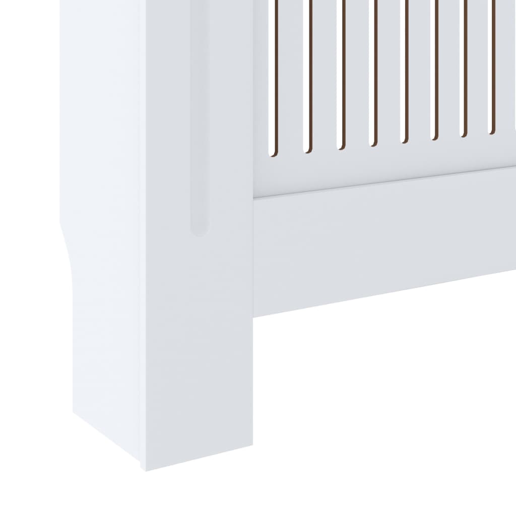 radiatora pārsegs, balts MDF, 205 cm