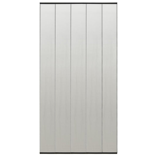 москитная сетка на дверь, пятисекционная, черная, 120x240 см