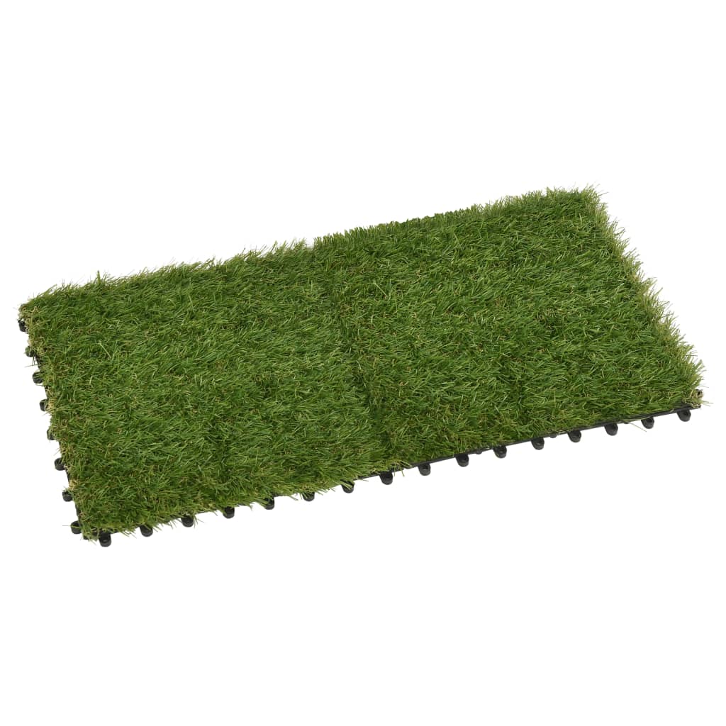 плитка из искусственной травы, 22 шт., 30x30 см, зеленая