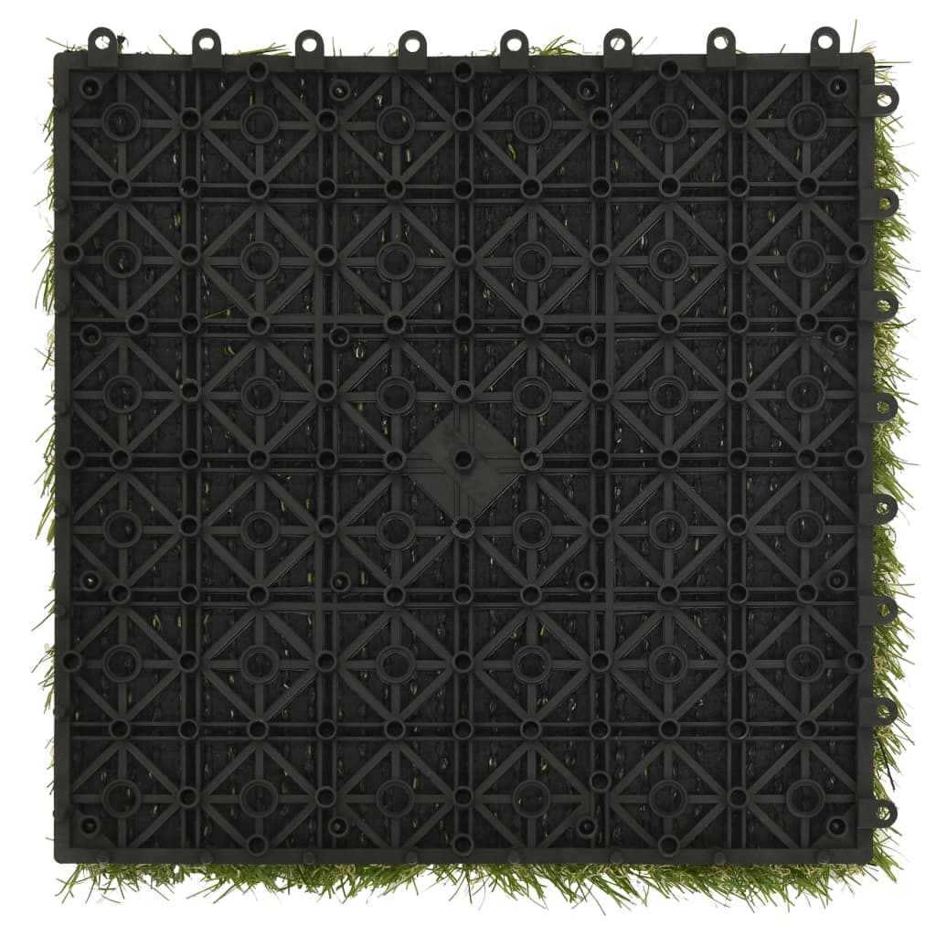 плитка из искусственной травы, 22 шт., 30x30 см, зеленая