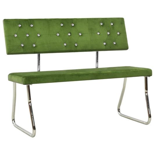 скамейка, 110 см, светло-зеленый бархат
