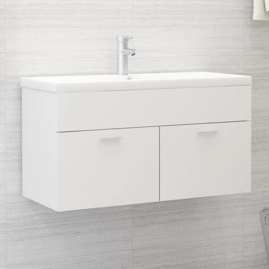 sink cabinet, white, 90x38.5x46 cm, chipboard