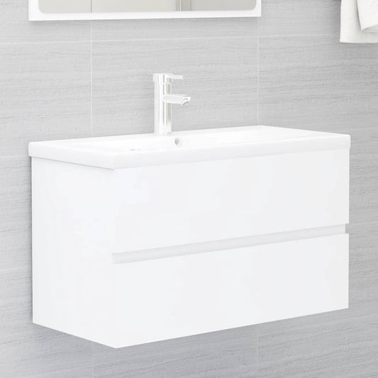 sink cabinet, white, 80x38.5x45 cm, chipboard