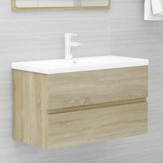 sink cabinet, oak, 80x38.5x45 cm, chipboard