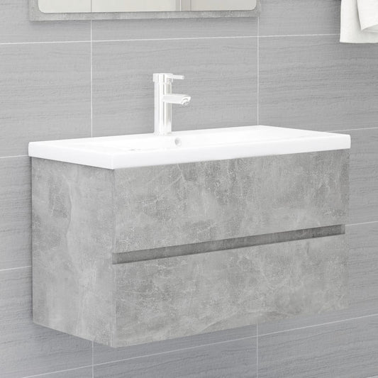 sink cabinet, concrete gray, 80x38.5x45 cm, chipboard