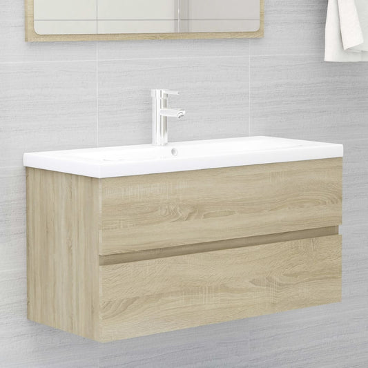 sink cabinet, oak, 90x38.5x45 cm, chipboard