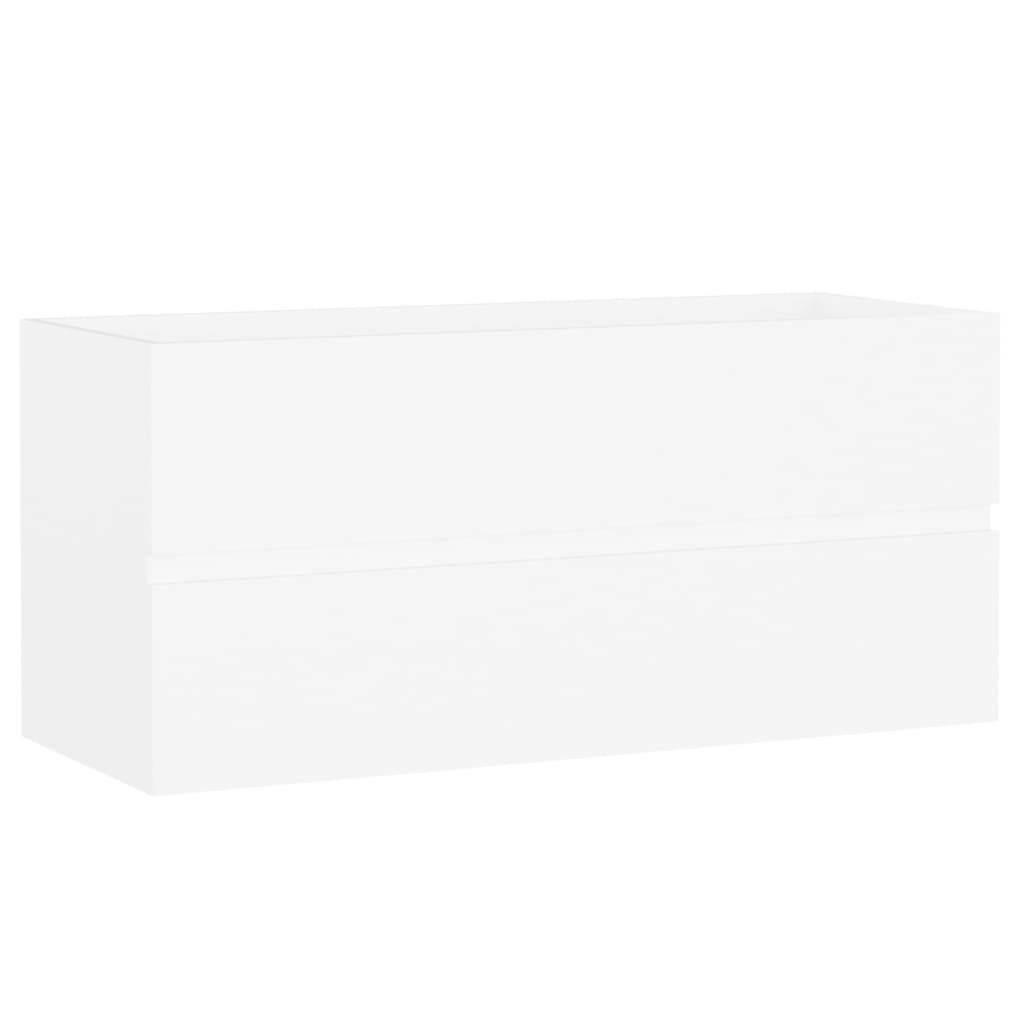izlietnes skapītis, balts, 100x38,5x45 cm, skaidu plāksne