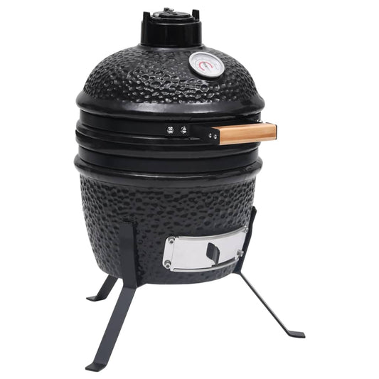 Kamado grill, smokehouse, ceramic, 56 cm, black