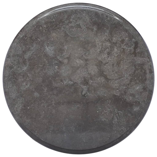 galda virsma, Ø40x2,5 cm, melns marmors
